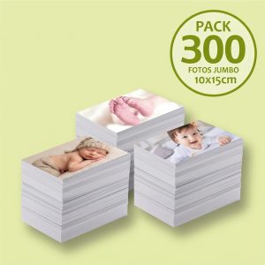 Pack de 300 fotos tamaño 10x15 cm impresas