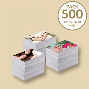 Pack de 500 fotos tamaño 10x15 cm impresas